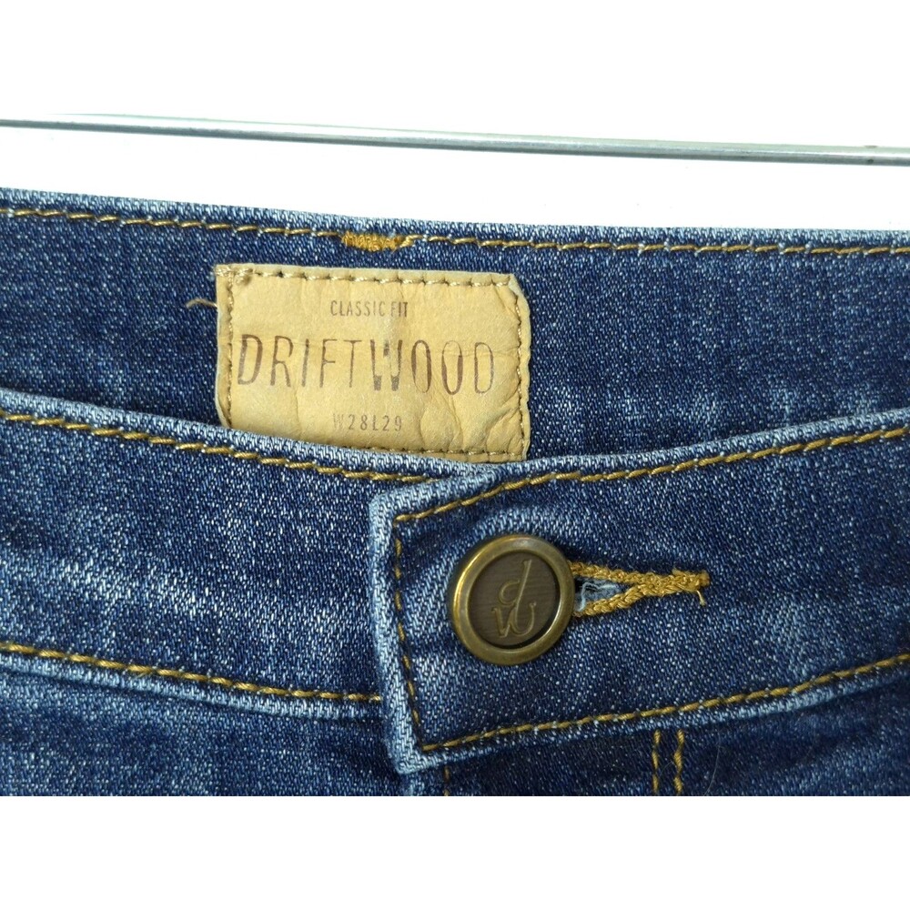 Free People Driftwood Jeans Jackie Slim Fit Floral Embroidered Orange Red Boho - Picture 6 of 8